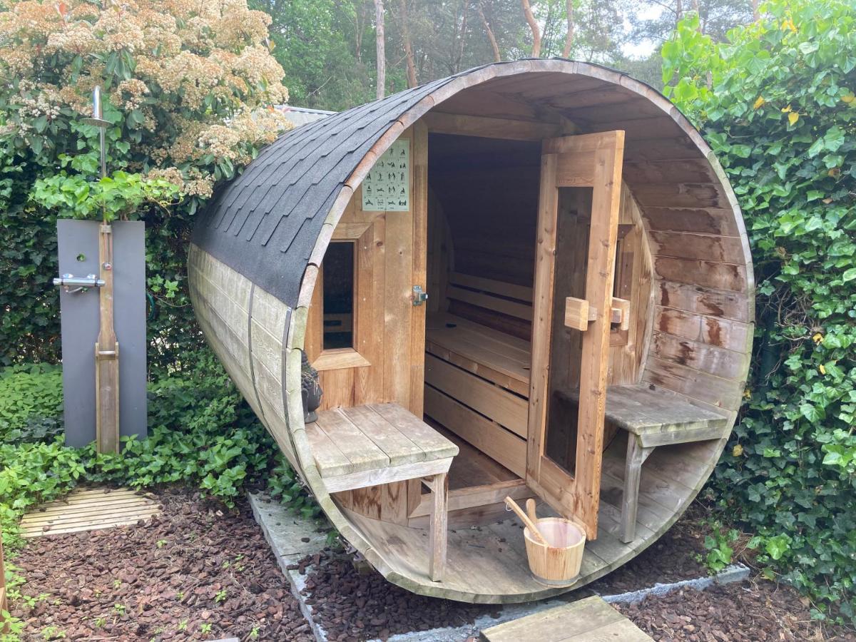 Houten Chalet/Bungalow In Het Bos, Sauna, Jacuzzi Meijel Exterior foto